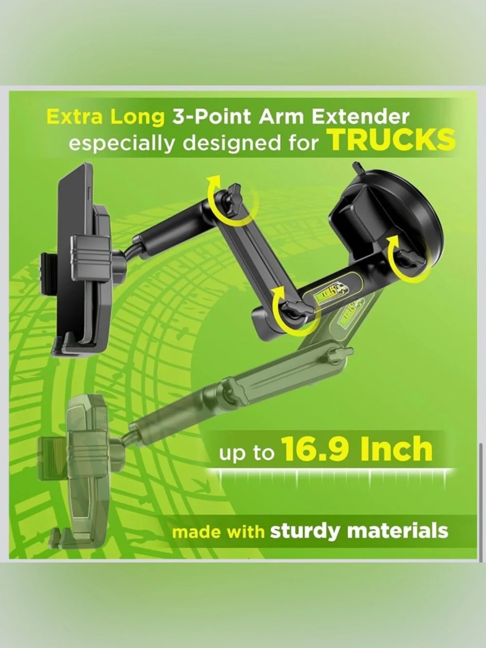 Brand New Truckules Cell Phone Mount for Truck Phone Holder for Truck Drivers